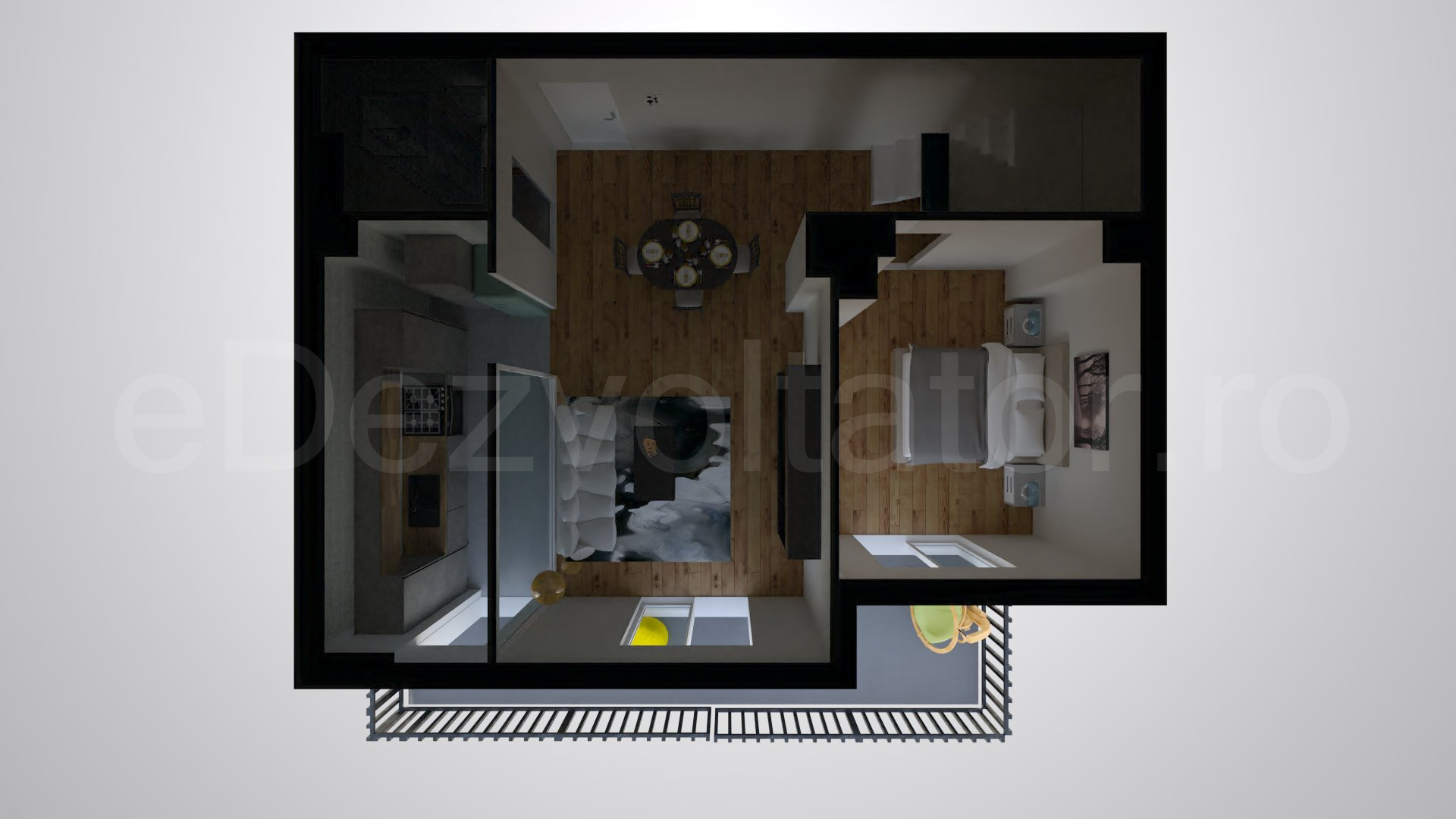 Simulare iluminat natural  Apartament 4 Camere 140mp Avrig Park Residence