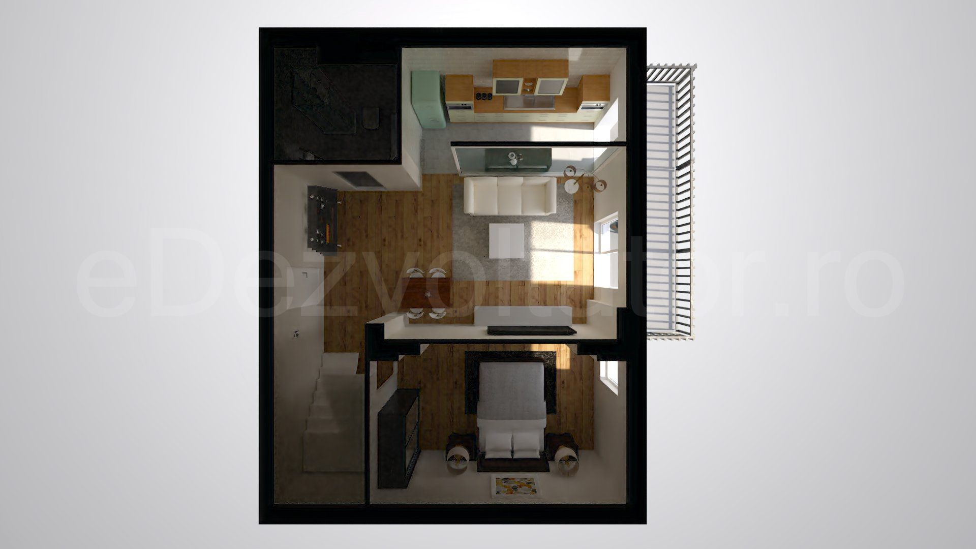 Simulare iluminat natural  Apartament 4 Camere 147mp Avrig Park Residence