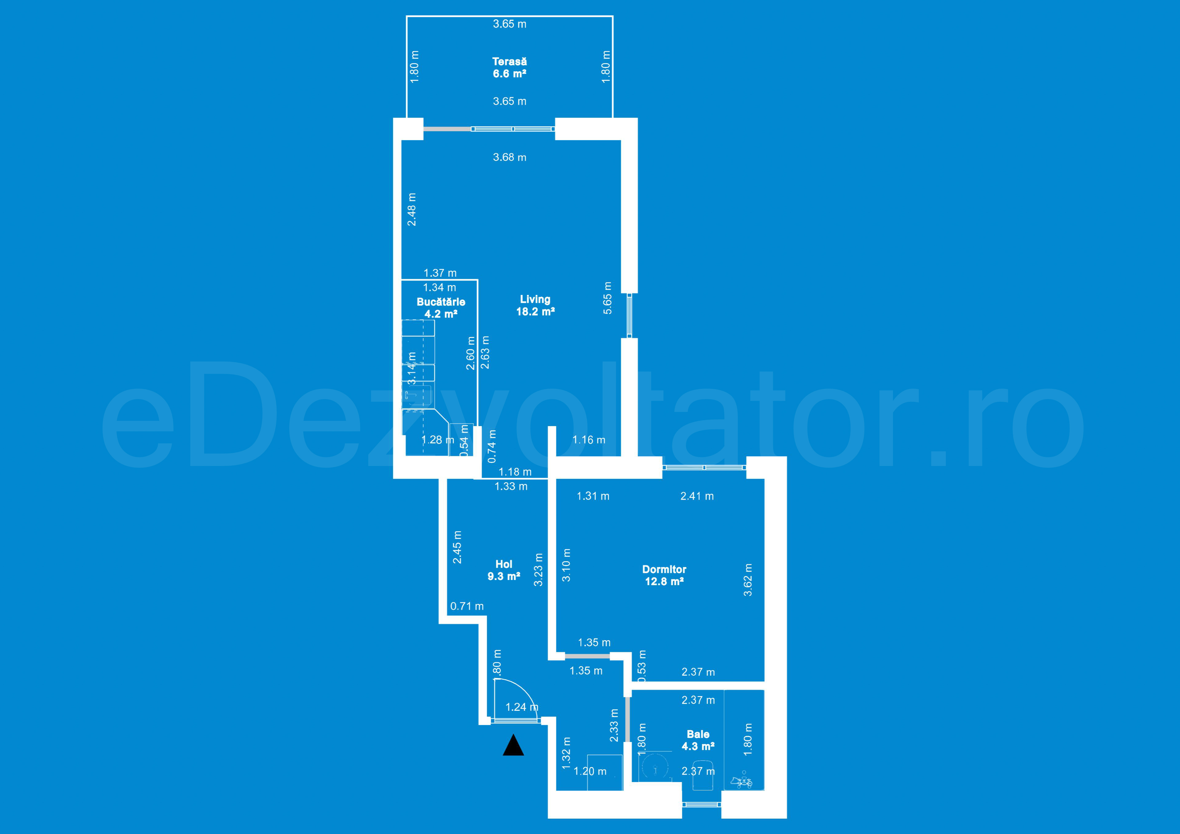Desen Tehnic Apartament 2 Camere 56mp Opera Residence